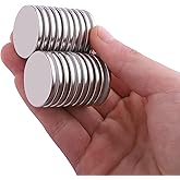 Super Strong Neodymium Disc Magnets, Powerful N52 Rare Earth Magnets for Fridge, DIY, Building, Scientific, Craft, and Office Magnets- 1.26 inch x 1/8 inch (20)