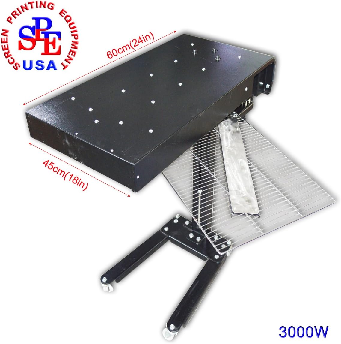 TECHTONGDA 110V Flash Dryer for Screen Printing Flash Cure for Screen Printing 18X 24Inch Silk Screen Printing 3000W for T-shirt Curing