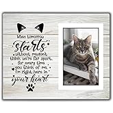Cat Memorial Picture Frame, Pet Memory Picture Frame, Cat Frames For Pictures Memorial, Pet Cat Memorial Photo Frame 4x6, Cat Picture Frames For Cats That Passed, Passed Away Cat Memorial Gifts