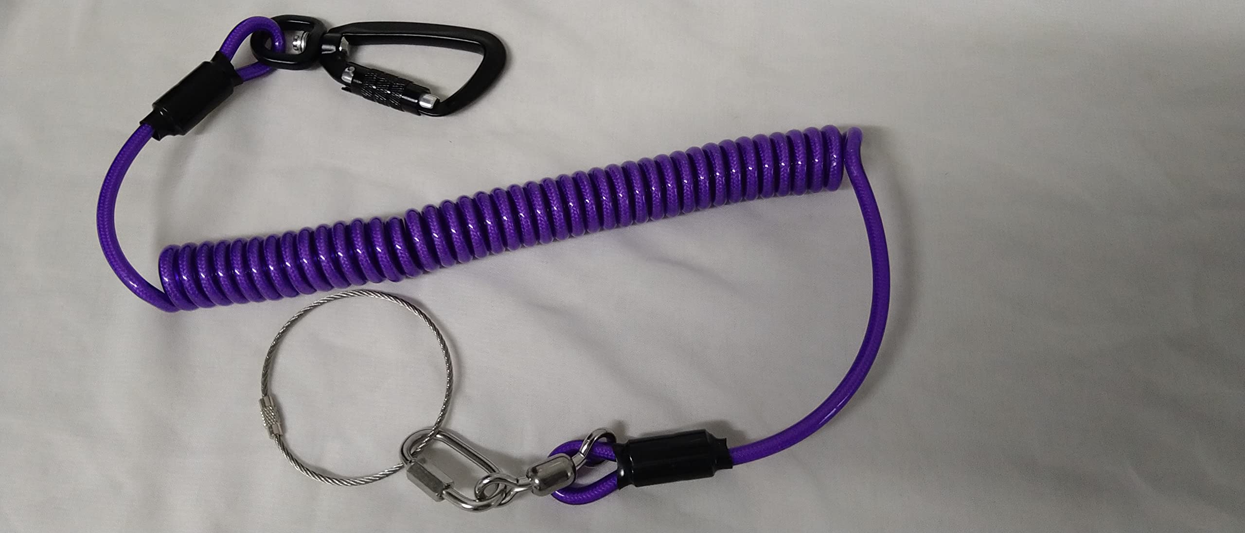 BBI Big Tethered Tools Safety Lanyard Coil Spring Wire | Tool Lanyard Restraint Tether Safety Fall Protection