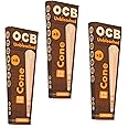 3 x OCB Virgin Unbleached Ultra Thin - 1 1/4 Size (6 Pack) - Total of 18 Cones