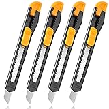 TIFICAL 4 Pack Box Cutter Retractable, Utility