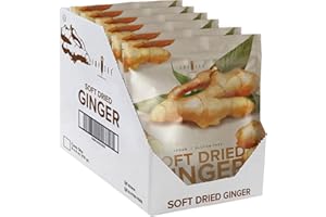 Amphora Conventional Soft Dried Ginger 4 oz (113 gr) per pouch (Case of 6 pouches)