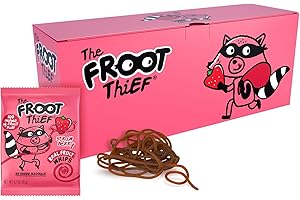 The FROOT Thief Real Fruit Snack Whips, Nut Free, Perfect for School Lunches, Individual Bags for Kids, Strawberry 24 Pack