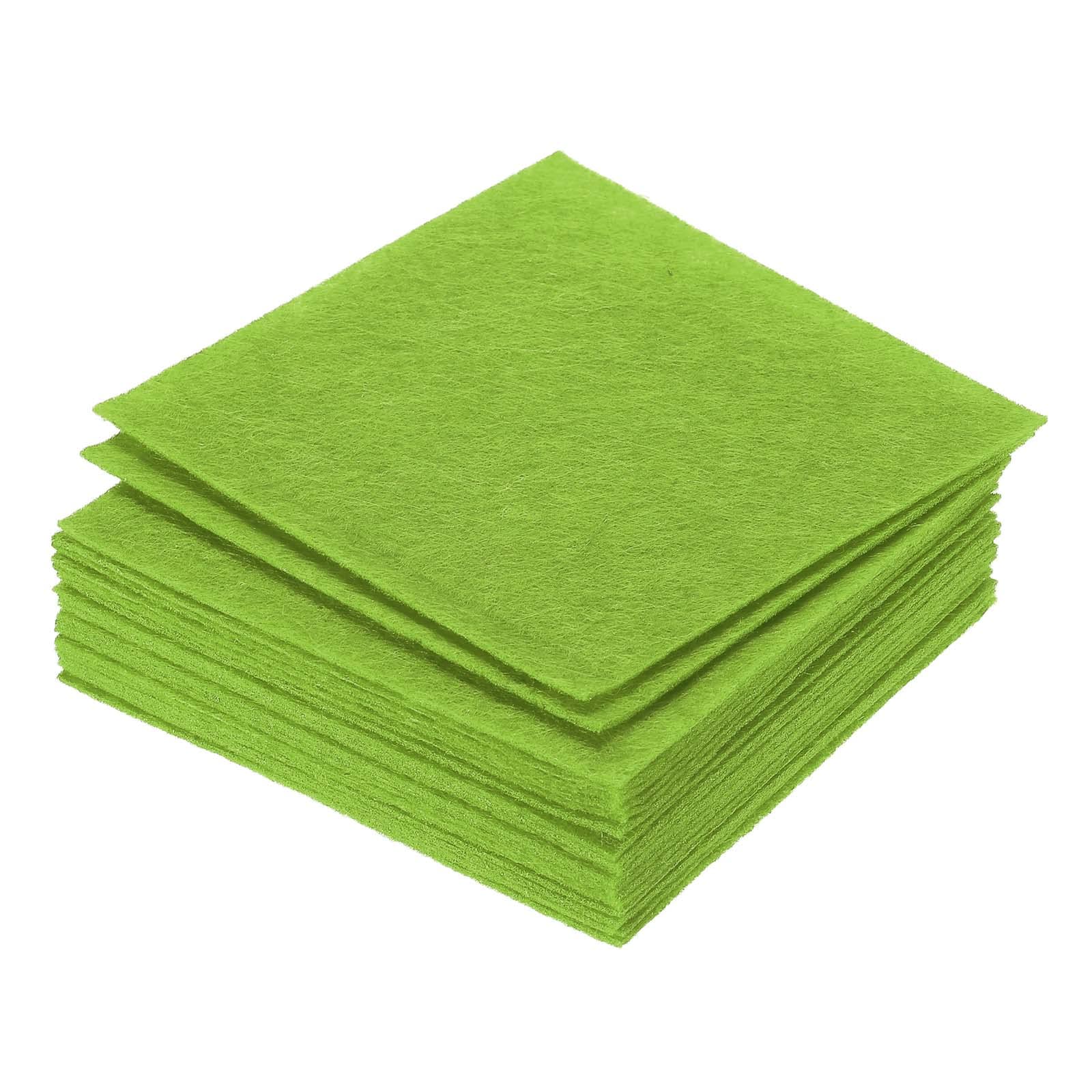 PATIKIL Soft Felt Sheets Fabric Craft Sheets Dark Green 4 Inch x 4 Inch for DIY, Hobby, Decoration Pack of 21