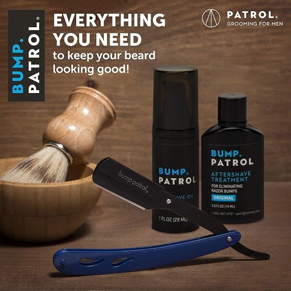 BUMP PATROL MAXIMUM STRENGTH AFTERSHAVE FORMULA – AFTER SHAVE SOLUTION ELIMINATES RAZOR BUMPS AND INGROWN HAIRS – 2 OUNCES 4 PACK