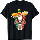 Cinco De Mayo Party Sugar Skull Men Women Mexican Fiesta T-Shirt