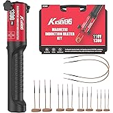 Induction Heater Bolt Removal,1300W 110V Hand Held Magnetic Induction Heater Tool with 10 Coils,Red