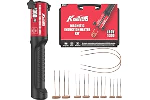 Induction Heater Bolt Removal,1300W 110V Hand Held Magnetic Induction Heater Tool with 10 Coils,Red