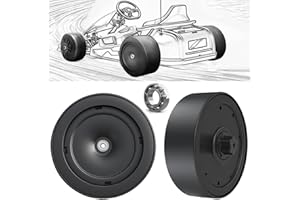 POLYNX 2Pack 11''/28CM Nylon Larger Rear Tires for Power Wheels Electric Drift Carzy Cart Upgrade,Pair of 1.2CM/0.47'' Aperture Go Cart Wheel for Ride on Kids Go Kart Tires,1.2cm/0.47in(11inch tires)