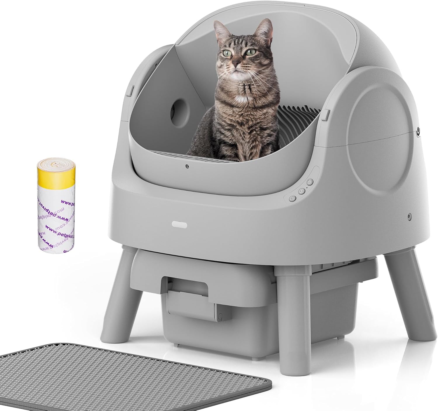 Most Stable Option: Mimfam Self Cleaning Litter Box, Multi-Cat