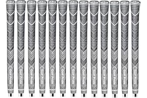 MCC PLUS 4 Set of 13 NEW Golf Pride MCC Plus4 Grips, Gray, Midsize