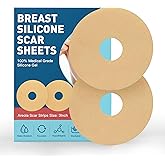 Breast Silicone Scar Sheets Tape, Silicone Scar Removal Sheets for Breast 6 Pack, Breast Reduction After Surgery for Scars, Breast Augmentation Post Surgery Supplies for Scar Treatment