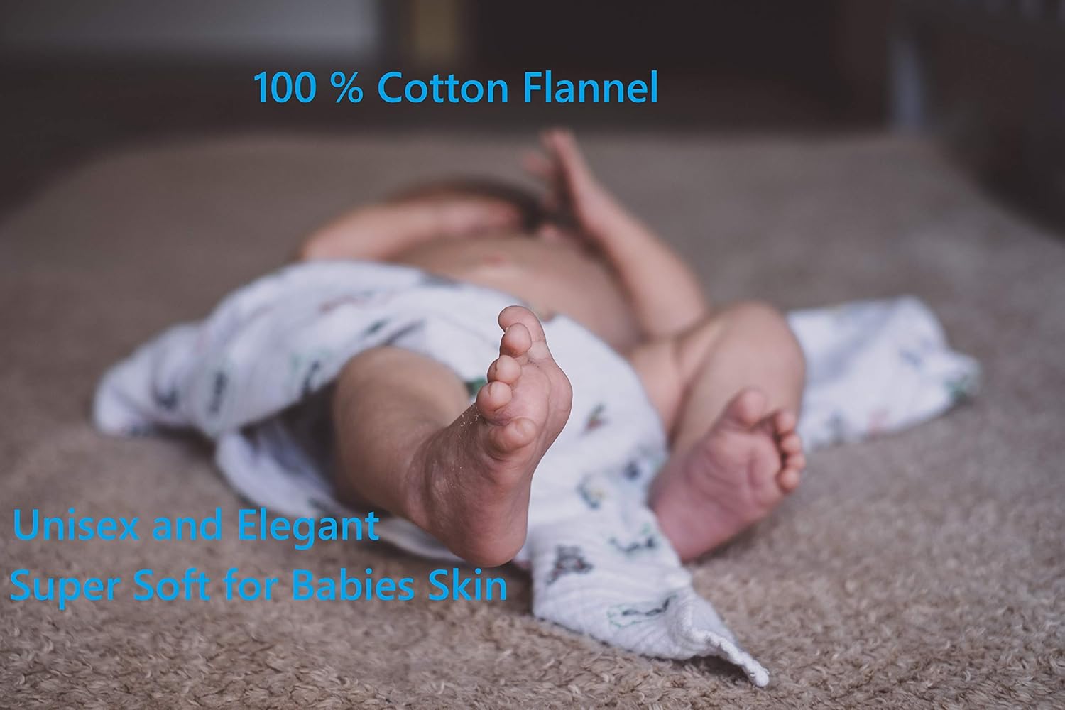 Ruvanti 6 Pack Baby Receiving Blanket. Jungle Safari 100% Cotton Flannel. Extra Large (30 X 30 Inch) Baby Blanket for Boy/Girl. Soft, Warm and Cozy Toddler Blanket for Infants, Babies and Kids.: Home & Kitchen