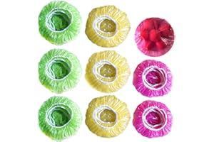 MWELLEWM Elastic Food Storage Covers Reusable Stretch Plastic Wrap Bowl Covers Elastic Alternative to Foil for Family Outdoor Picnic 3 Size (60)