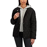 HFX Women's Lightweight Wind & Water-Resistant Transitional Jacket, Removable Hooded Bib