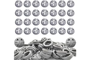 QZQUFJ 150 Pcs of 3/8-1/2 Inch Electrical Wire Box Connectors, Wire Connectors Push-in, for Romex Clamp Cable Connector, Non-Metallic Button Push Electrical Box Cable, Fits for 1/2 Inch Knockouts