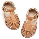 Felix & Flora Toddler Girls Sandals Soft Rubber Princess Flat Shoes Summer Flower Girl Shoes