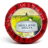 Holland Delta Creamy Mild Gouda Red Wax Cheese Wheel, 9 Lbs