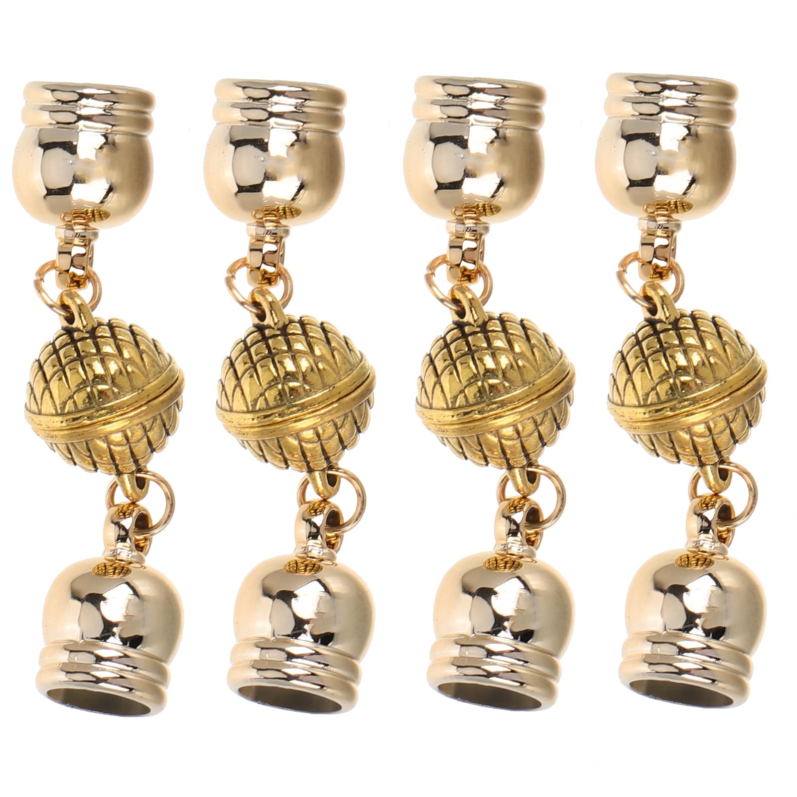 Operitacx Delicate Magnetic Clasps for Necklaces and Scarves 4 Pieces 0.59In Jewelry Magnetic Buckles Easy DIY Jewelry Supplies Secure Fastening