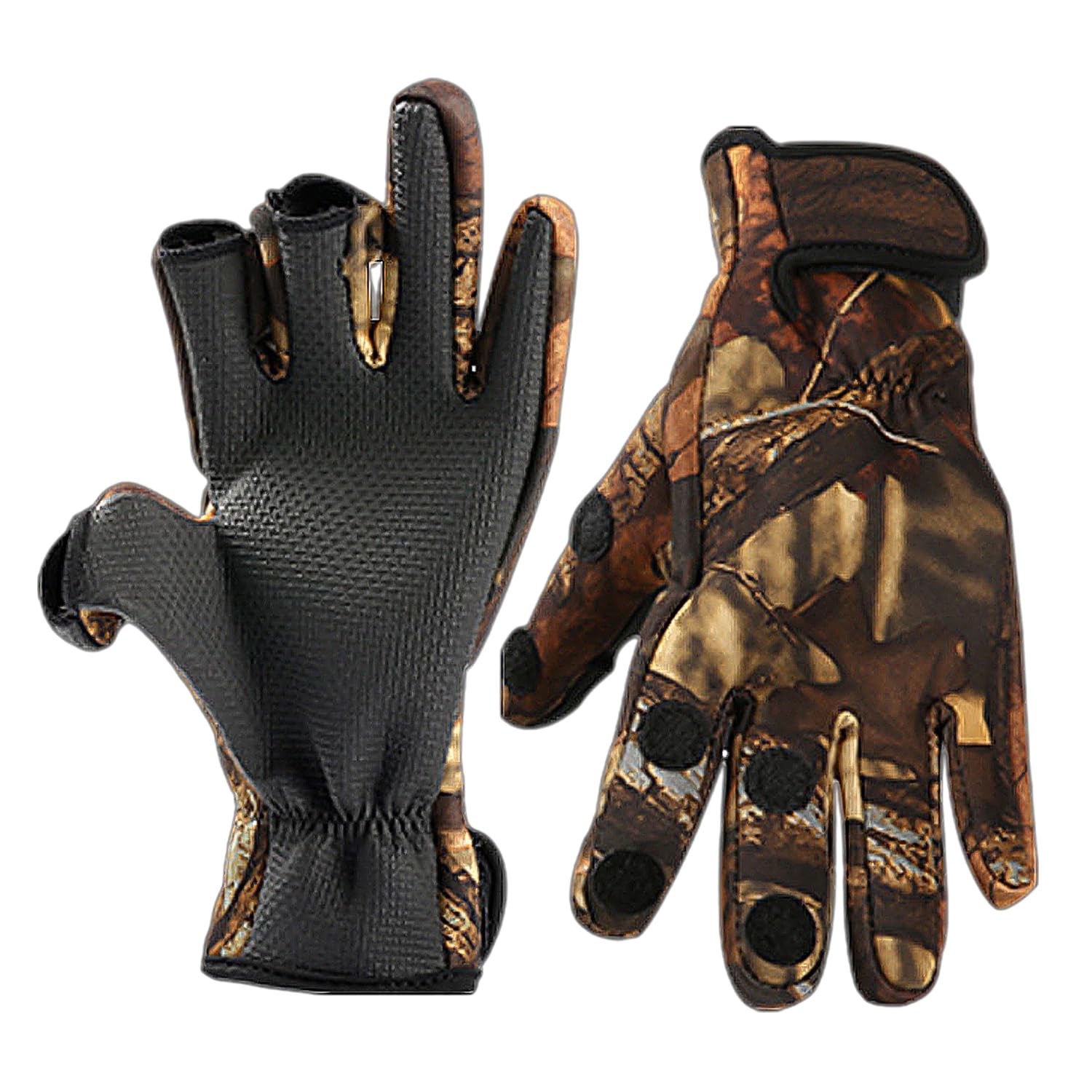 OAAO 1 Pair of Fishing Gloves, Non-slip Gloves, Off-Road Gloves, Gifts for Outdoor Enthusiasts, Outdoor Sports Accessories, Waterproof Fingerless Gloves, Suitable for Outdoor Sports and Camping