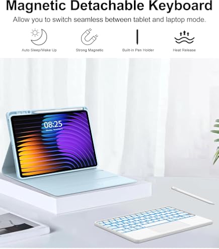 Amazon.com: QYiiD Touchpad Xiaomi Mi Pad 5/5 Pro Keyboard Case, 7