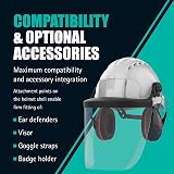 JSP EVO2 Safety Helmet Hard Hat Blue Ventilated Slip Ratchet Adjustment EN397 view 6