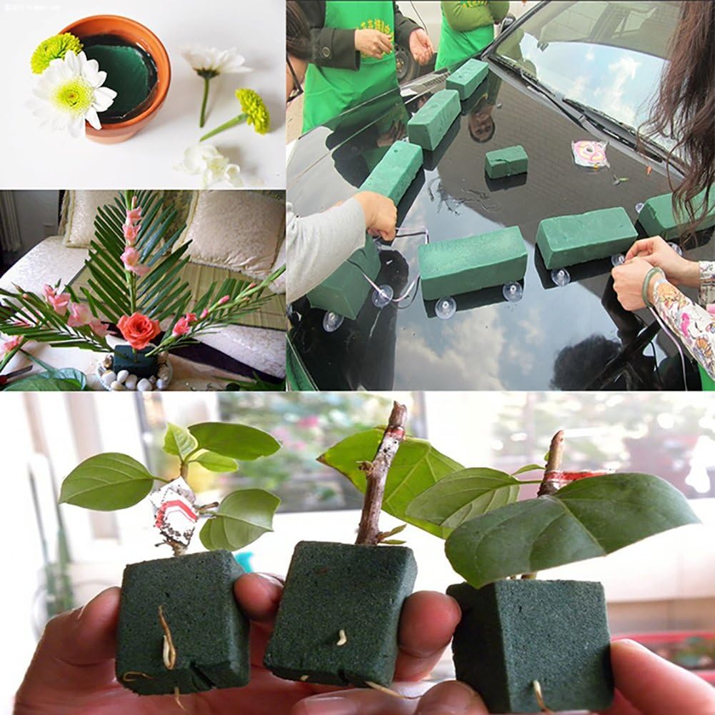 Amazon フラワー資材 生花用ブリック 花の泥 花屋用品 ドライ フォーム レンガ フラワーホルダー オアシス 花資材 吸水 2個入り フローラルフォーム オンライン通販