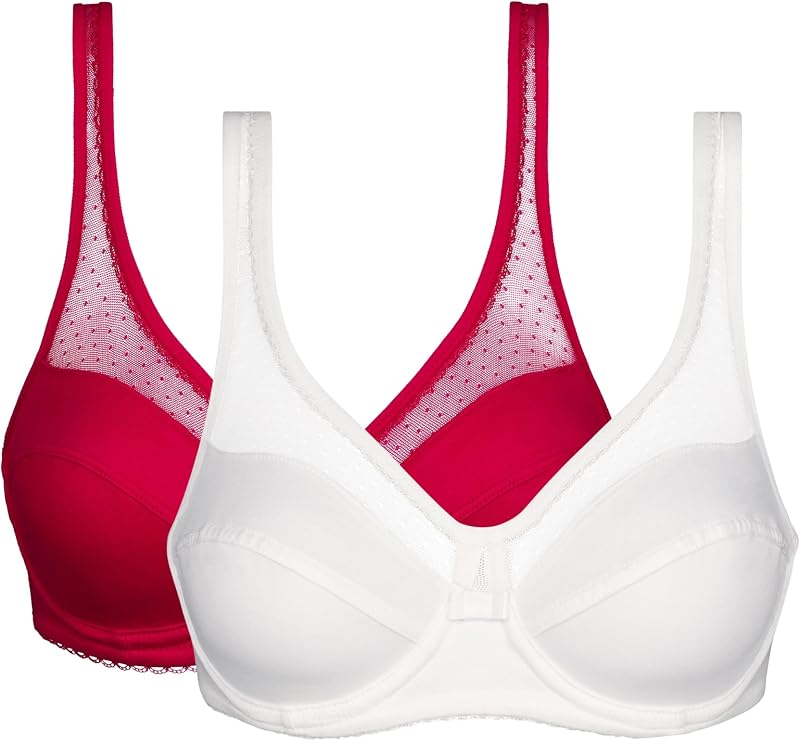 Reggiseno con Ferretto in Cotone Organico Generous x2 Donna