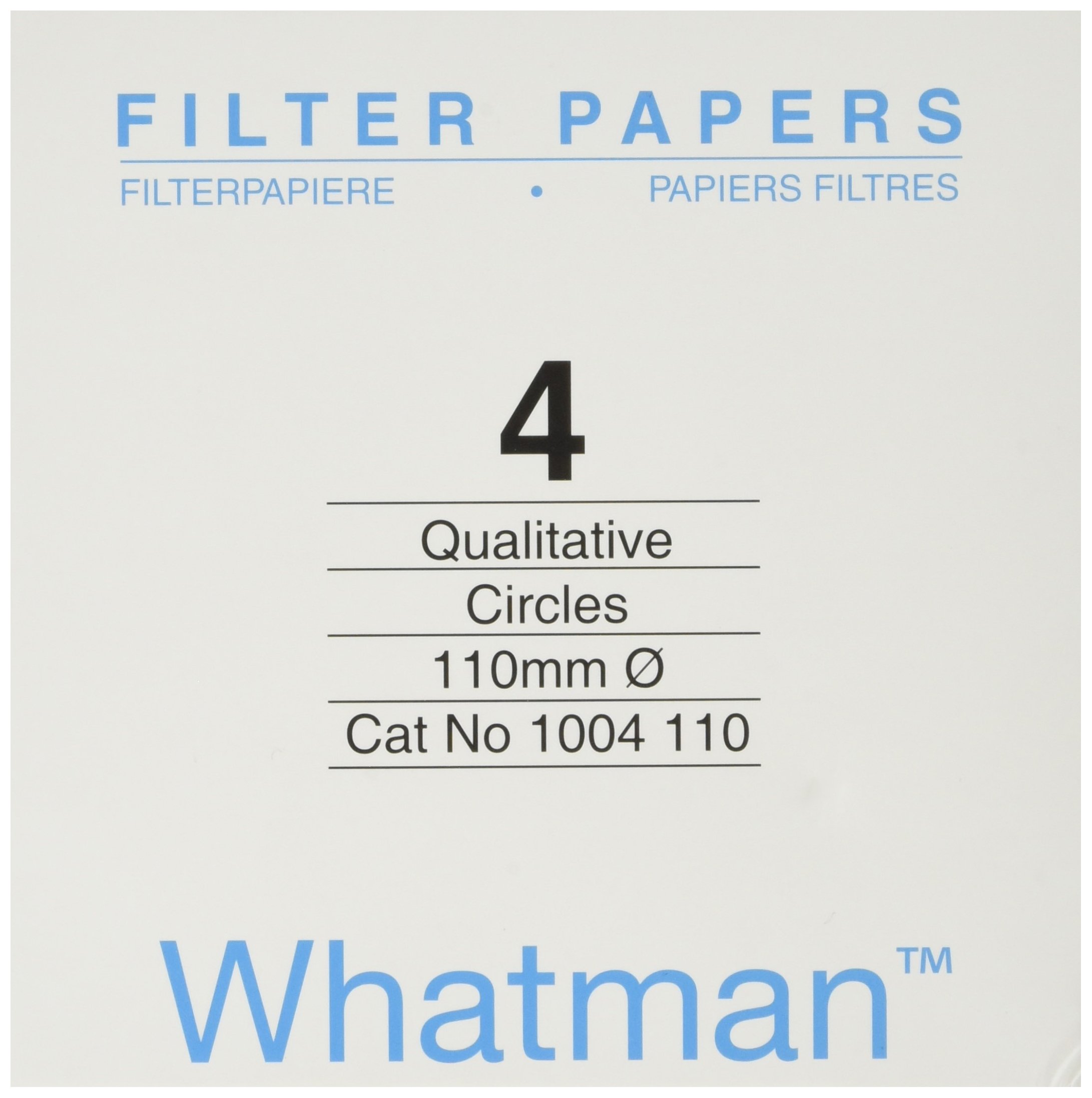 WHATMAN 1004110 Whatman standard qualitative filter paper Grade 4