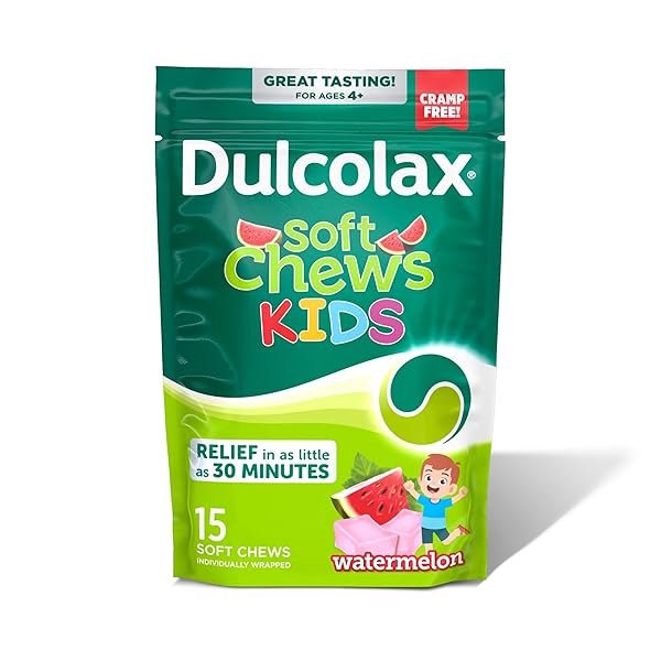 DULCOLAX KIDS SALINE LAXATIVE SOFT CHEWS, STIMULANT-FREE LAXATIVES,...