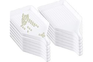 YARRD 12PCS Diamond Art Painting Sorting Trays – 3.8x2.8 Inch Plastic Diamond Art Painting Bead Sorting Trays Organizer Diamond Painting Accessories and Tools for DIY Crafts Rhinestone Sorting Tray