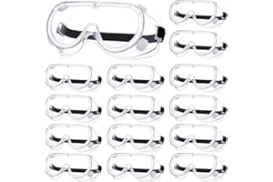 Yunsailing Protective Safety Goggles Lab Over Glasses Clear Anti Fog Eye Protection Goggles for Men Women