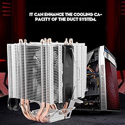 Single Fan Radiator, 4 Heat Pipe CPU Fan Radiator