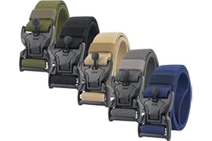 Belts for Men Magnetic-Quick Release Buckle Adjustable Elastic Woven Nylon Belt for Training Sports