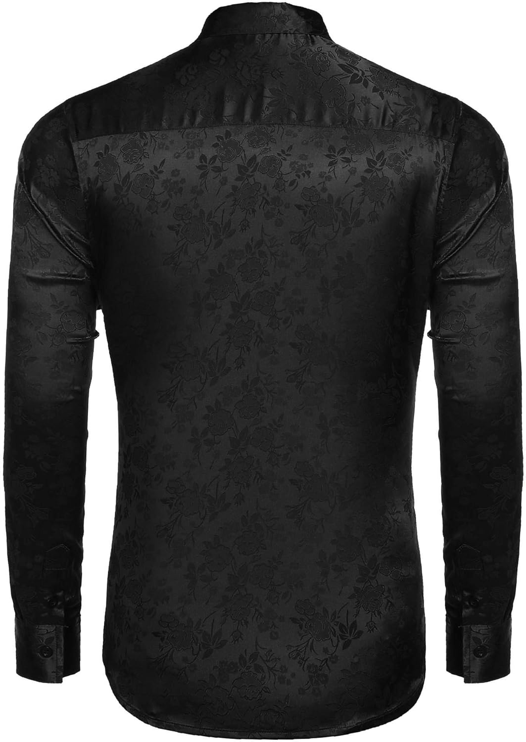 COOFANDY Mens Floral Rose Printed Long Sleeve Dress Shirts Prom Wedding Party Button Down Shirts at  Men’s Clothing store