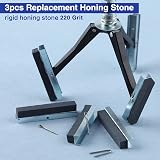 SPEEDWOX Adjustable Cylinder Hone Tool 1-1/4"-3-1/2" Deglazer 220 Grit Stones view 4
