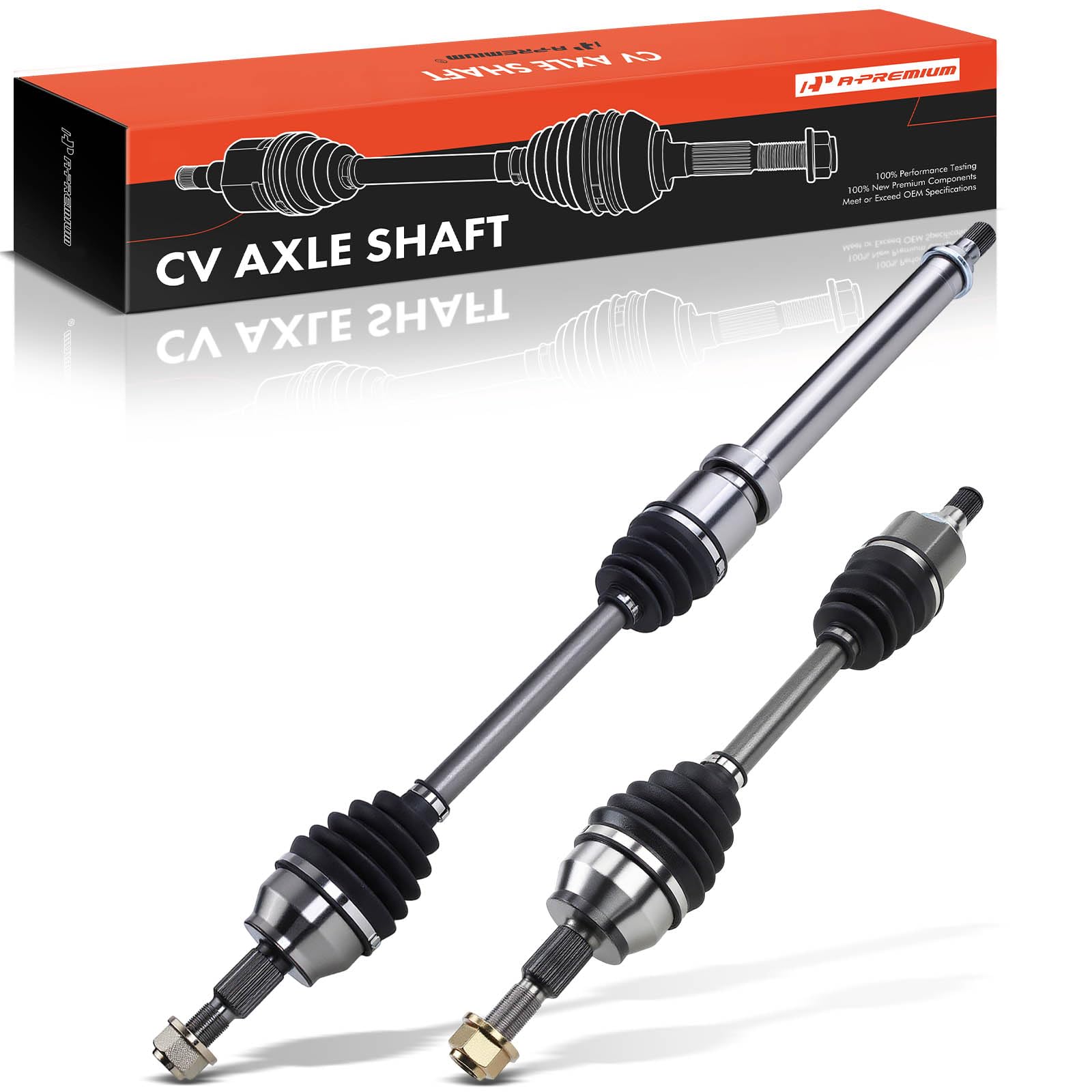 A-Premium Par (2) Conjunto de eje delantero CV compatible con Ford Focus 2012 2013 2014 2015 2016 2017 2018, L4 2.0L, transmisión automática de doble embrague, lado del conductor y del pasajero