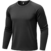 Boladeci Men's Thermal Underwear Tops Fleece Lined Base Layer Long Sleeve Shirts for Cold Weather