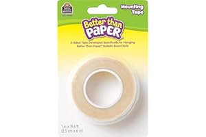 Teacher Created Resources® Better Than Paper® Mounting Tape White 1" x 19.6'