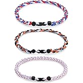 NUKAYAI Premium 18" Baseball Necklaces for Team Gifts Player Fans One/Multi-piece set Nylon Three Braided Rope Tornado Design Dark Softball Drip Sports Baseball Necklace