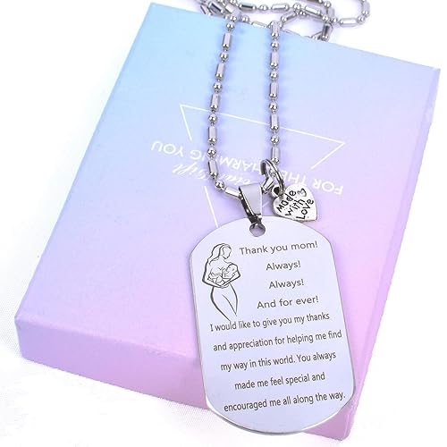 mum engraved necklace