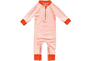 Honeysuckle Swim Company Baby Boy Sun Protective Swimsuit - Certified UPF 50+ - Easy Inseam Diaper Zipper