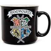 Silver Buffalo Harry Potter Quidditch Crest Ceramic Camper Mug From The Wizarding World | Large Coffee Cup For Espresso, Tea | Holds 20-Ounces