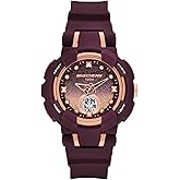 Skechers Women's Brynwood Analog-Digital Burgundy Plastic Watch (Model: SR2155)