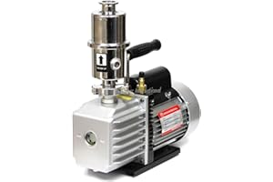 Across International EV7.110 Ai Easyvac 7 CFM Vacuum Pump with Exhaust Oil Mist Filter Fittings, 110V 370W