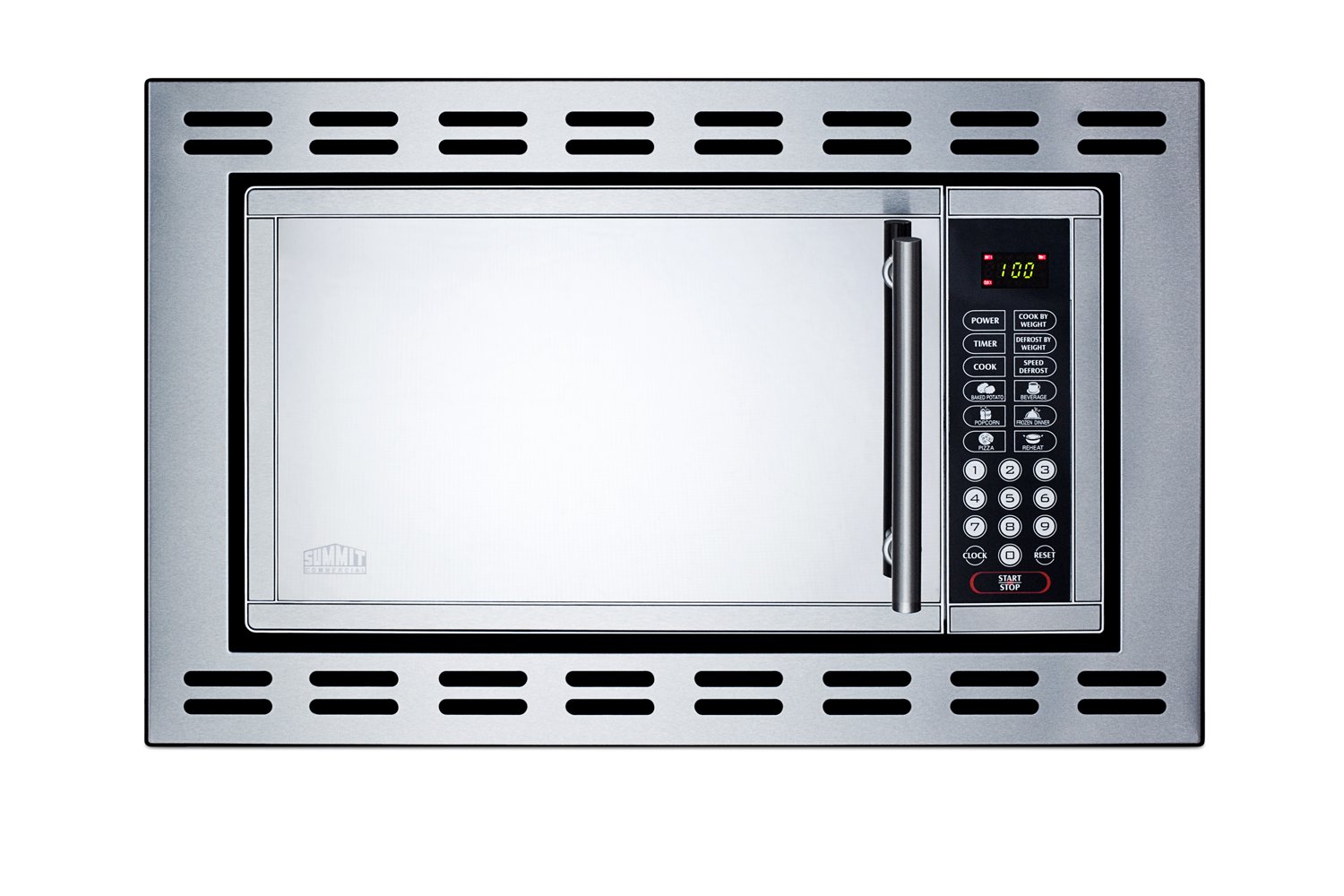 Summit 24” Over The Range Microwave, 0.9 cu.ft. Built In Microwave, Stainless Steel- OTR24