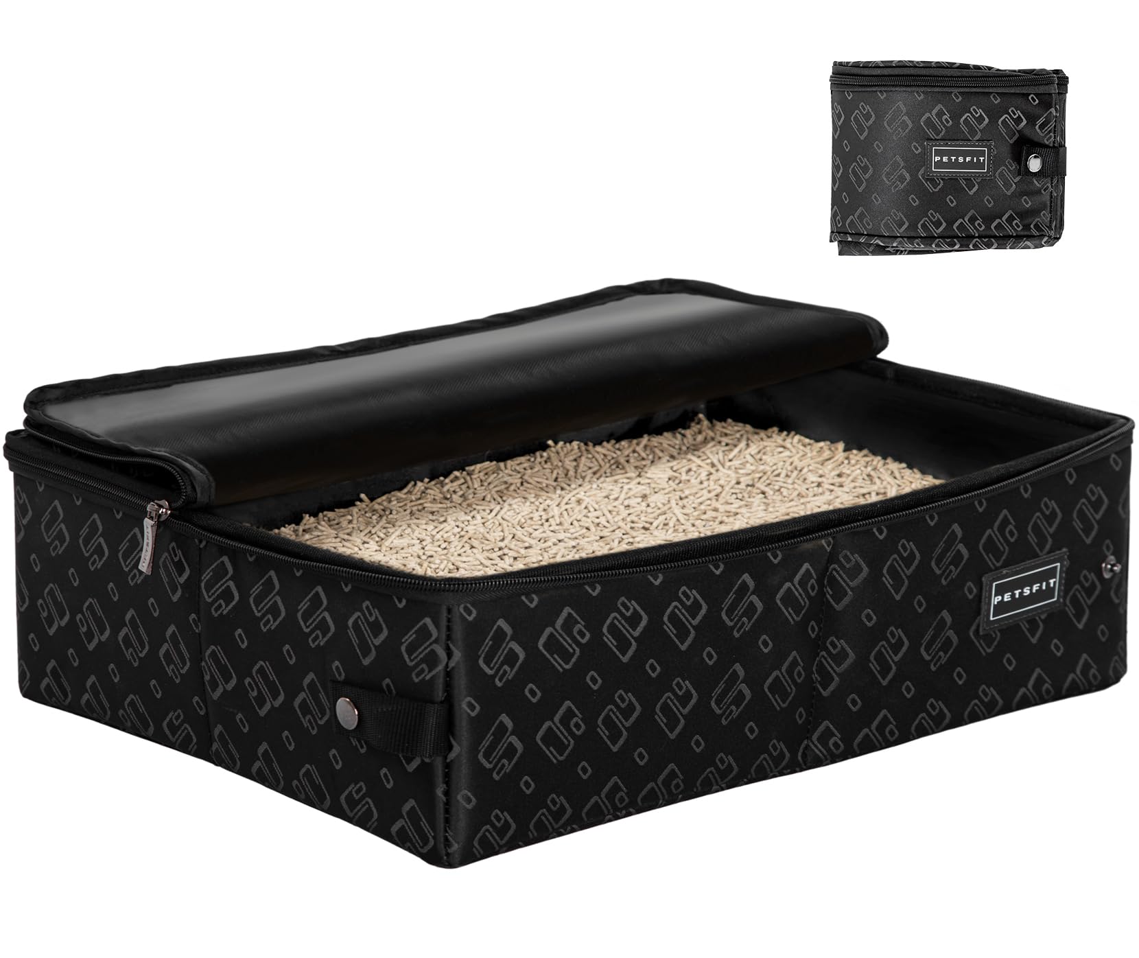 PETSFIT Portable Litter Box - Leak-Proof, Travel