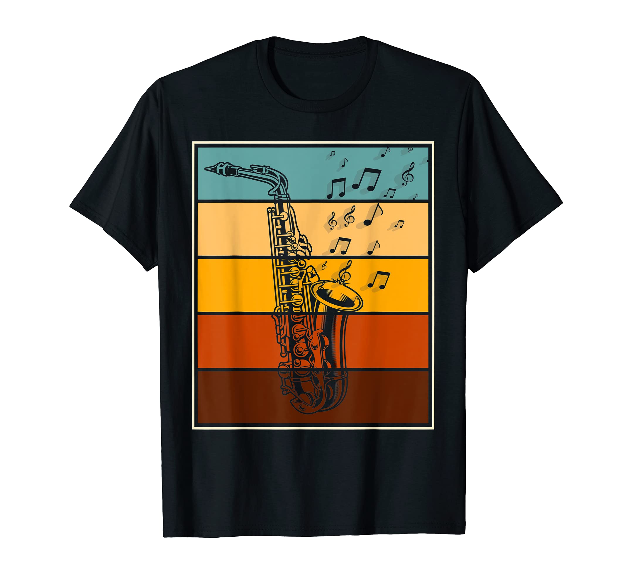 Retro Musical Instrument Saxophonist Jazz Musician Saxophone T-Shirt
