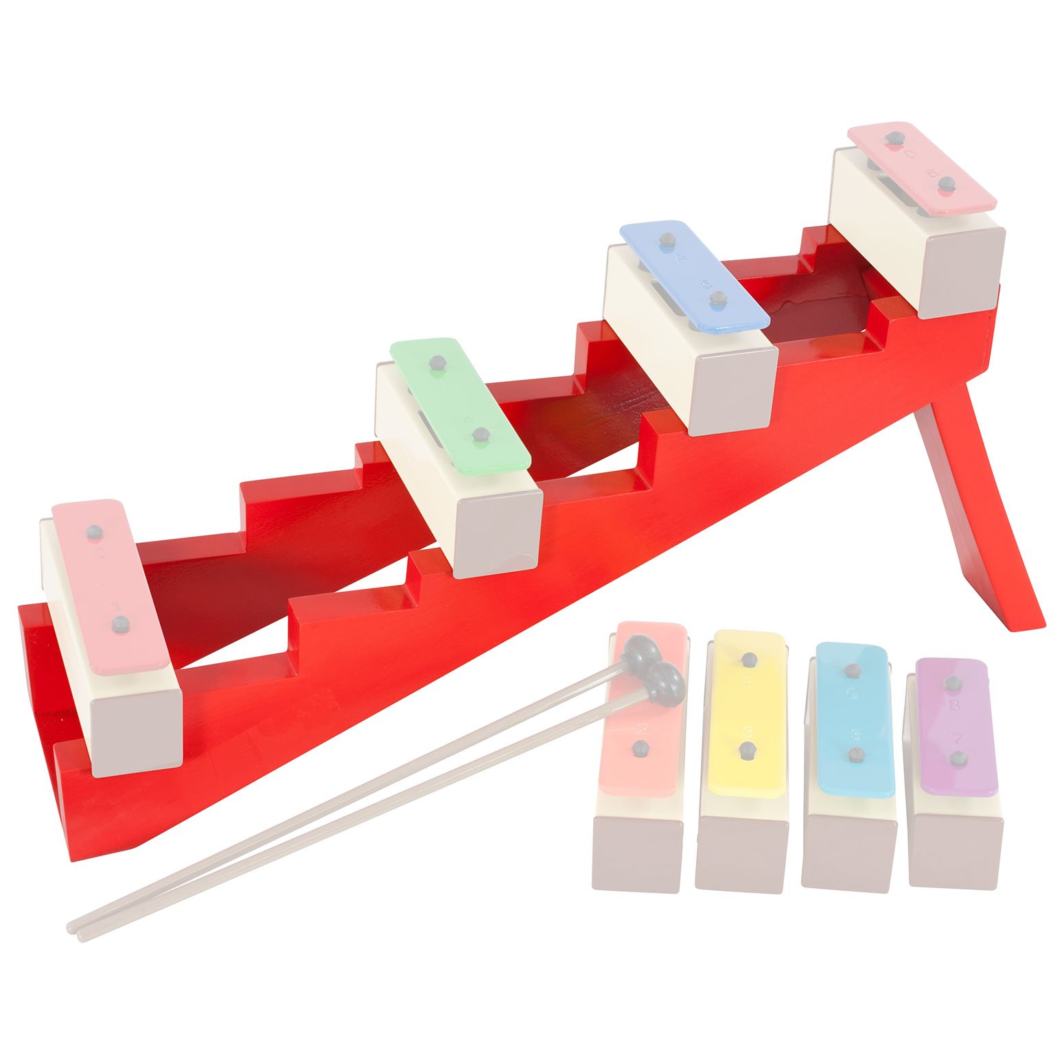 Percussion Workshop PP082S Kids Chime Bar Step for 8 Bars